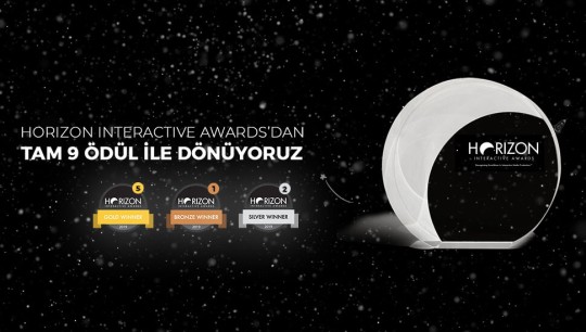 Horizon Interactive Awards’dan 9 Ödülle Döndük