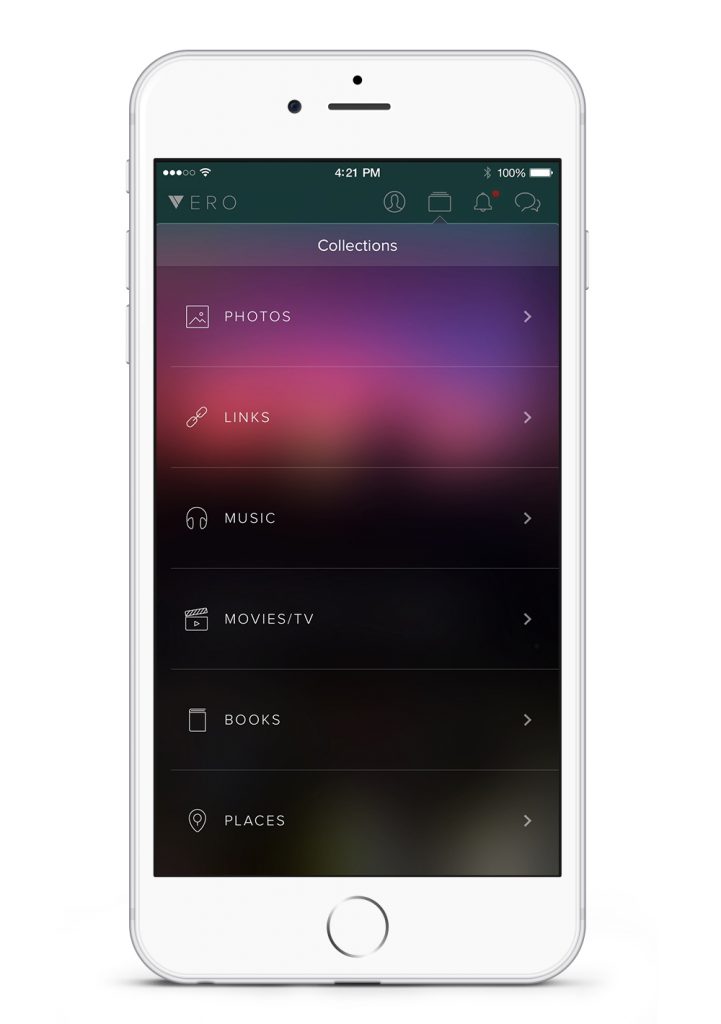 Vero-iPhone-Collections