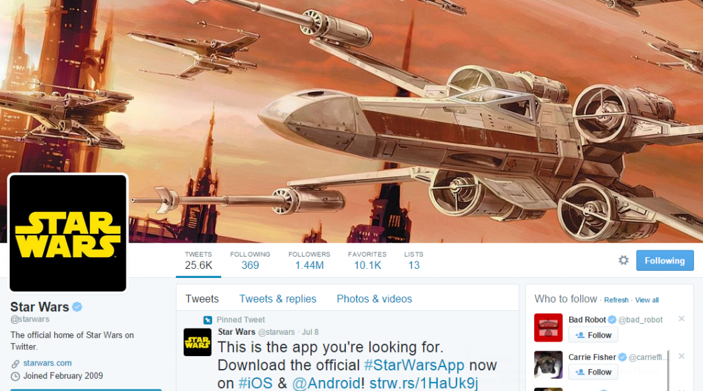 star wars twitter