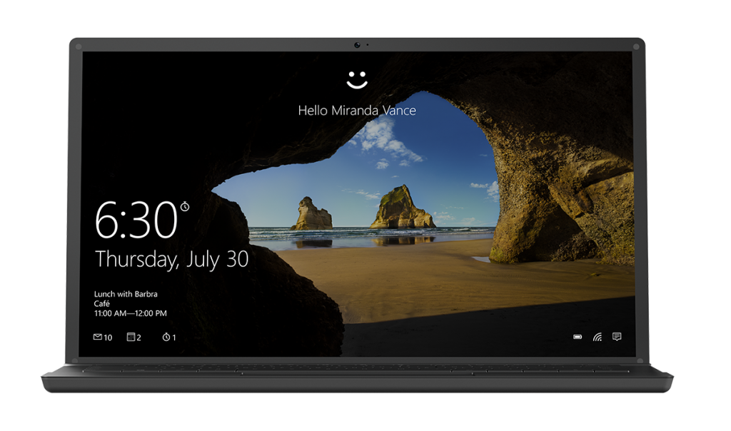windows hello ekranı