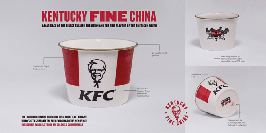 KFC’nin Kraliyet Düğünü Kovası