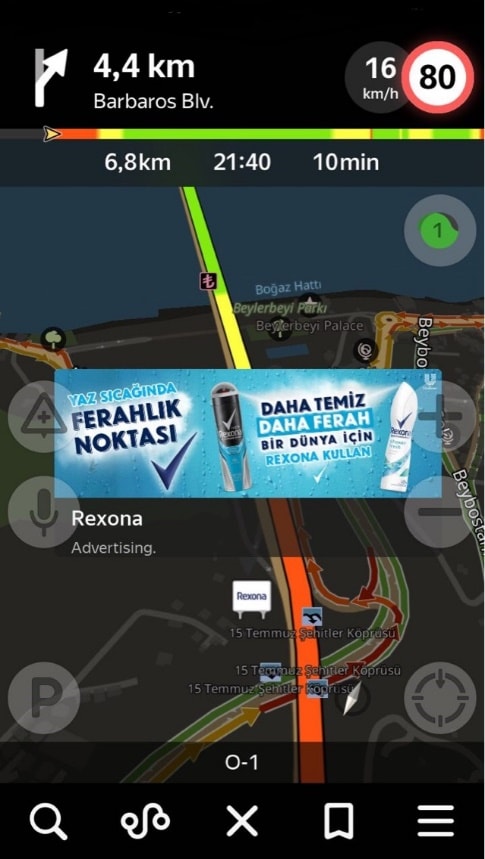 Yandex Navigasyon’un Yolculuk Halinde Sunduğu Reklam Modelleri