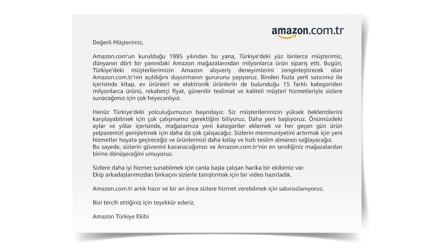 Amazon Türkiye bugün resmen açıldı